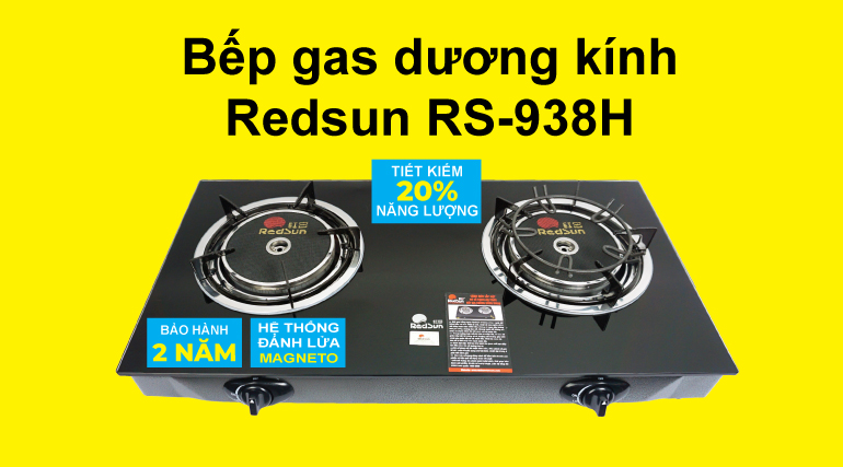 Bếp gas dương k&iacute;nh Redsun RS-938H