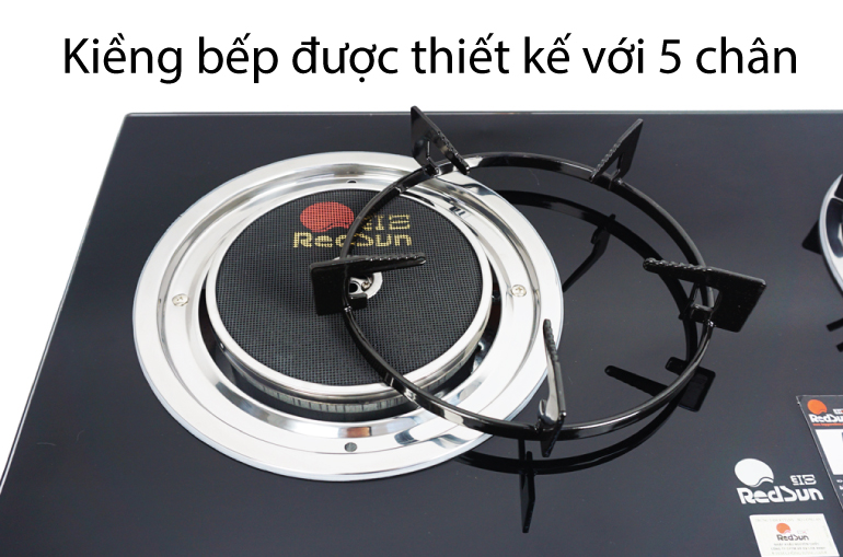 Kiềng bếp được thiết kế với 5 ch&acirc;n