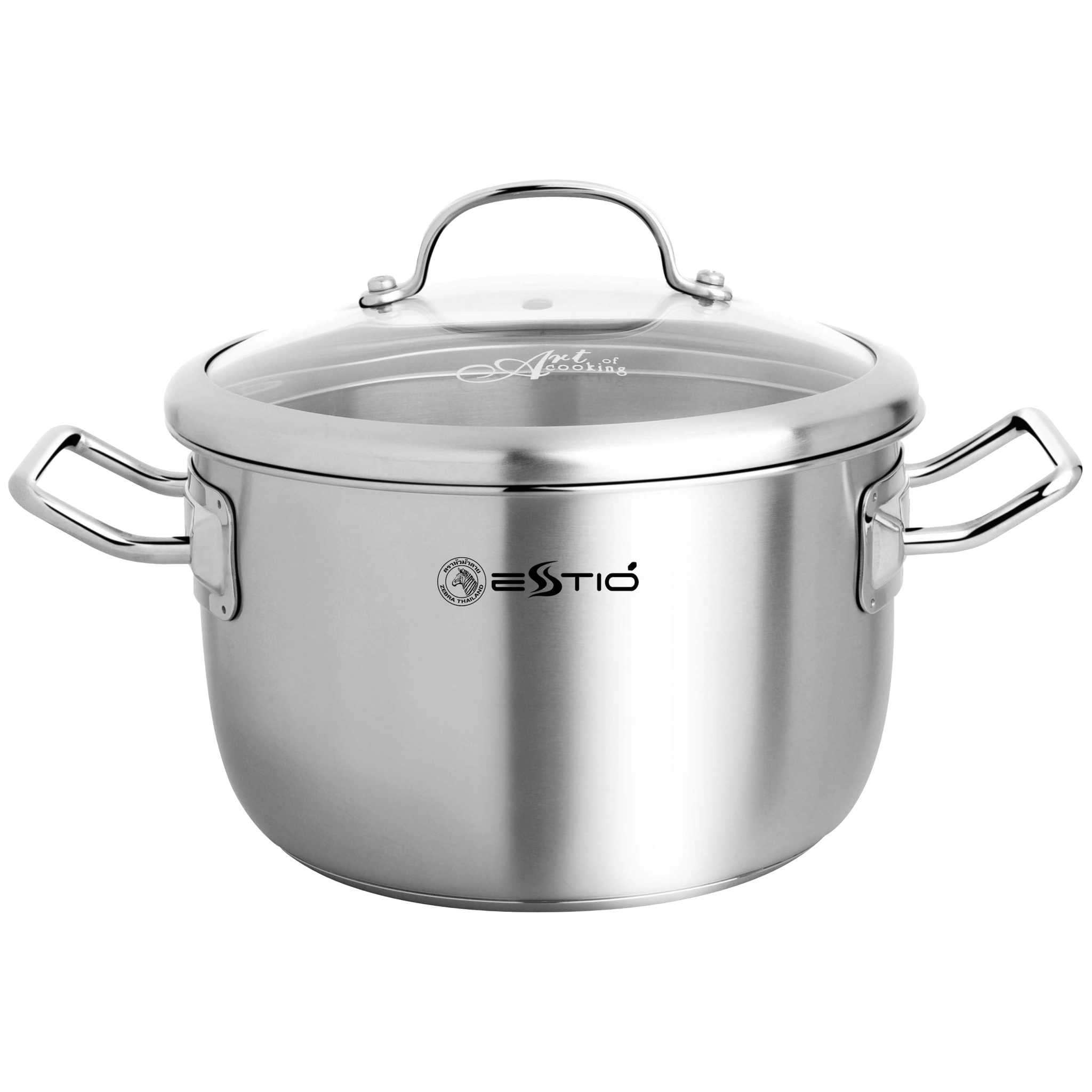 Nồi Inox nắp kính Estio Pro 22cm 162243