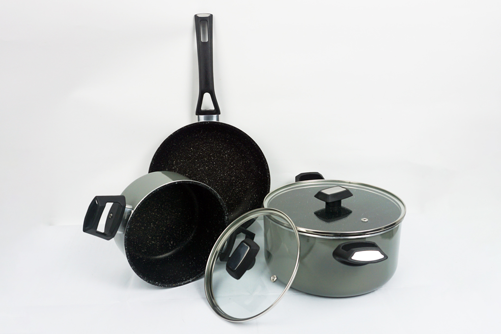 Bộ 3 nồi chảo Easy Cook chống dính SET5PCSNA