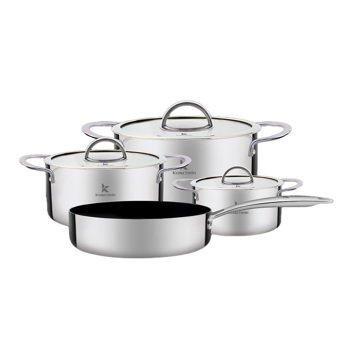 Bộ 3 nồi 1 chảo inox Kuscheln KPPS23-4P