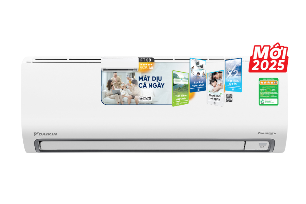 Điều hòa Daikin 1 chiều Inverter 9.000BTU FTKB25ZVMV