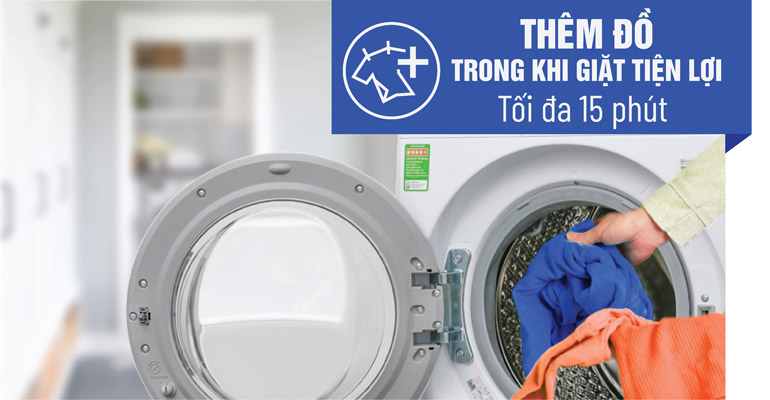 Th&ecirc;m đồ giặt khi qu&ecirc;n Electrolux
