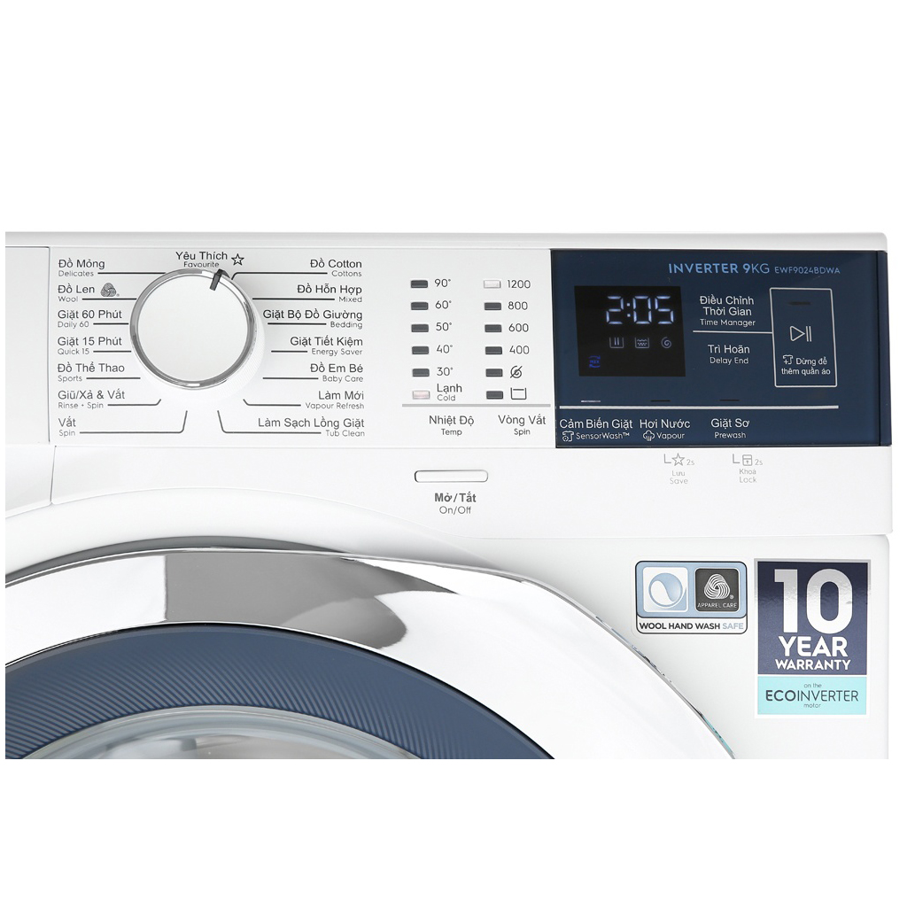 Máy giặt Electrolux 9kg EWF9024BDWA cửa ngang