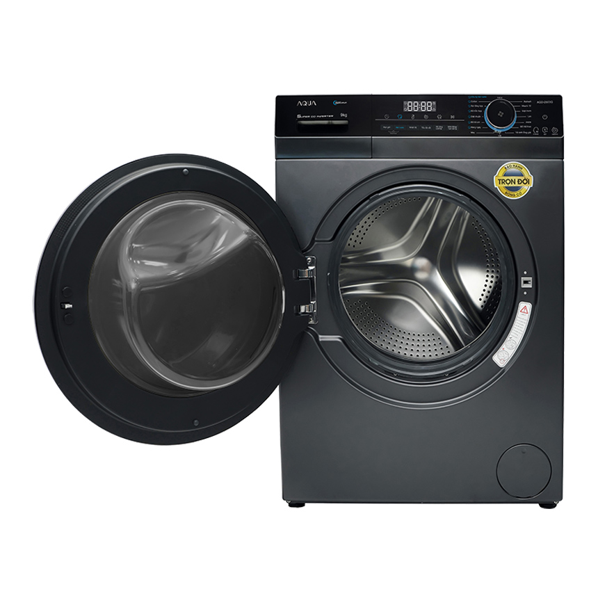 Máy giặt thông minh AI Aqua inverter 9kg AQD-D903G.BK