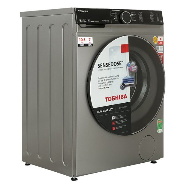 Máy giặt sấy Toshiba Inverter 10.5/7kg TWD-BM115GF4V(SK)