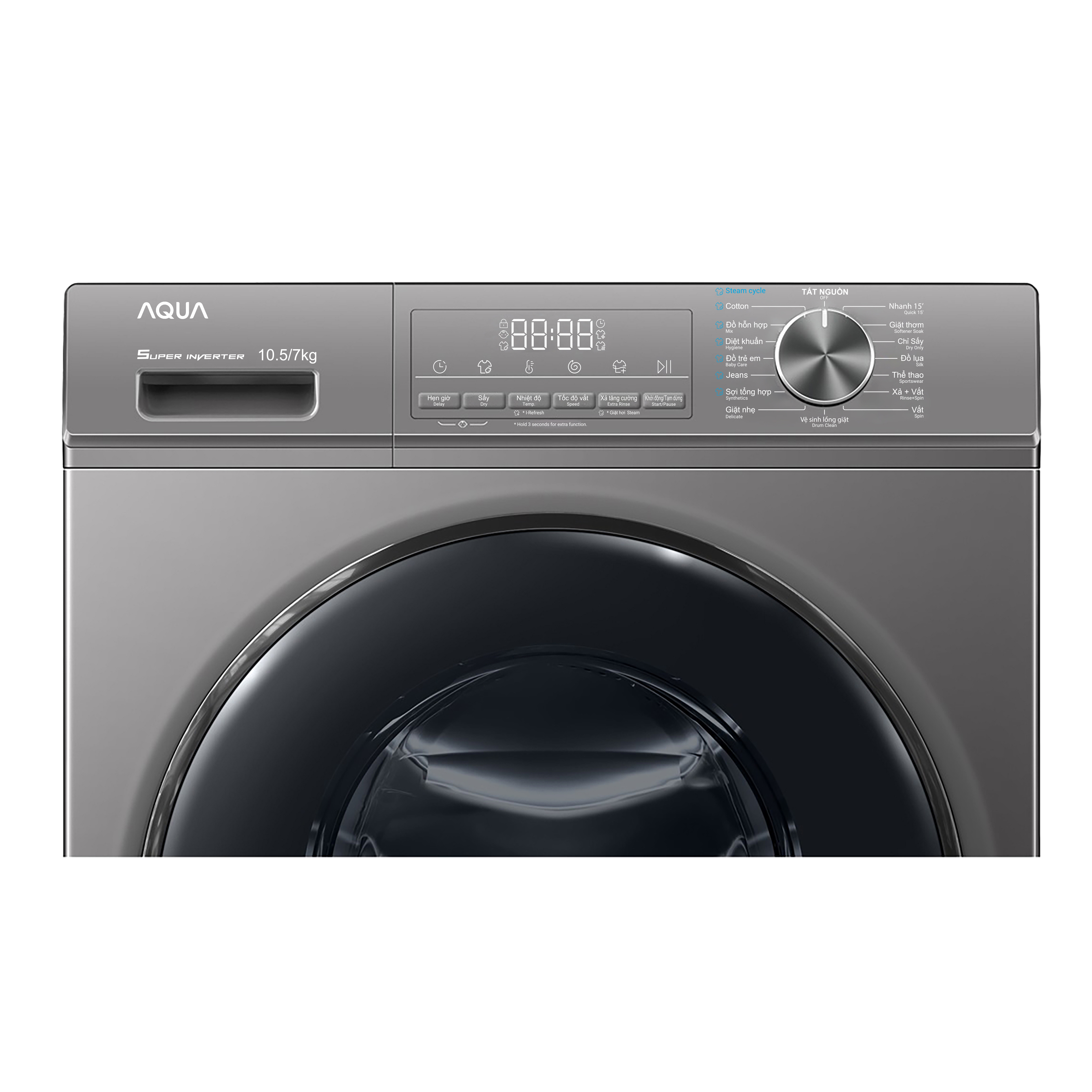 Máy giặt sấy Aqua 10/7kg AQD-AH1051J.PS