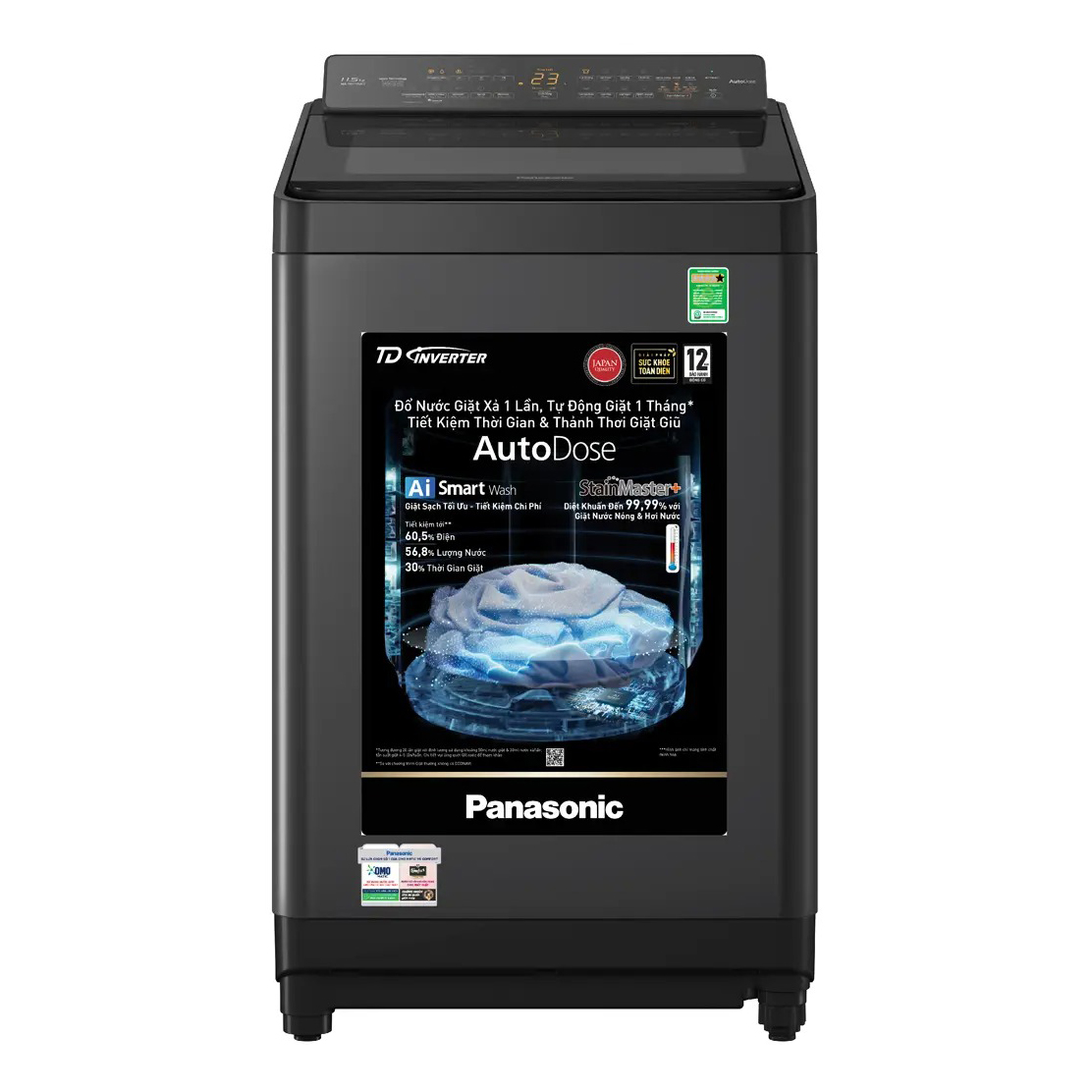 Máy giặt cửa trên Panasonic TD Inverter 11.5kg NA-FD115X3BV