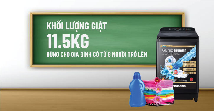  Khối lượng giặt 11.5kg