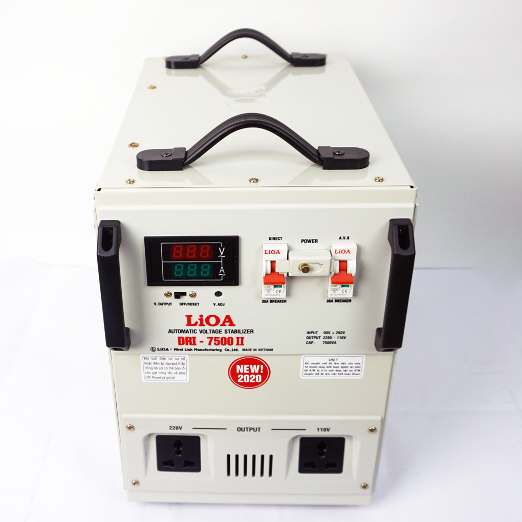 Ổn áp Lioa DRI-7500II dải 90-250V công suất 4000W