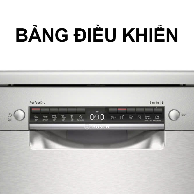 Máy rửa bát Bosch SMS6TCI00E, 14 bộ Châu Âu