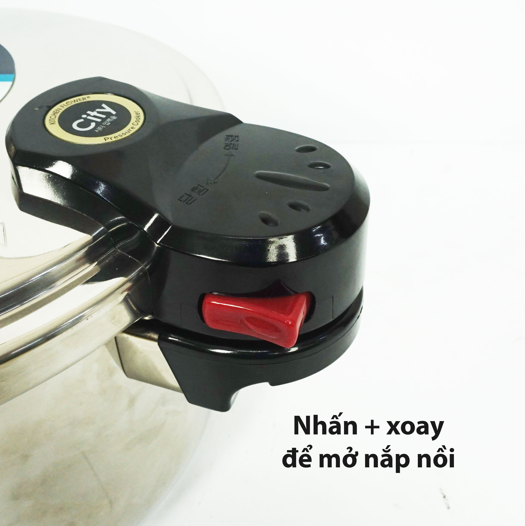 Nồi áp suất gas Kitchenflower 4 lít CIT- 400 nhập khẩu Hàn Quốc