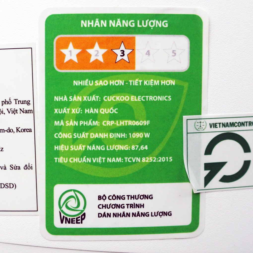 Nồi cơm điện cao tần Cuckoo 1.0L CRP-LHTR0609F