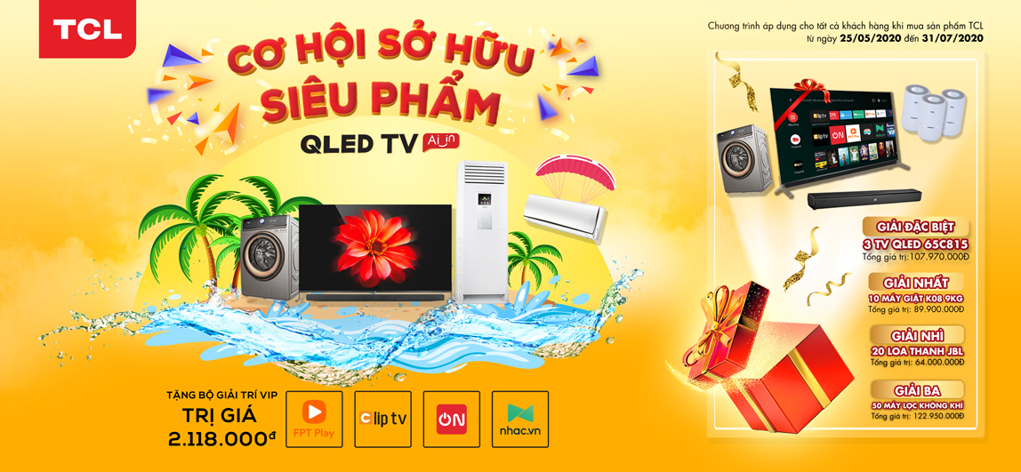 XẢ KHO TIVI TCL - CHÀO MỪNG ĐẠI LỄ 30/4 VÀ QUỐC TẾ LAO ĐỘNG 1/5