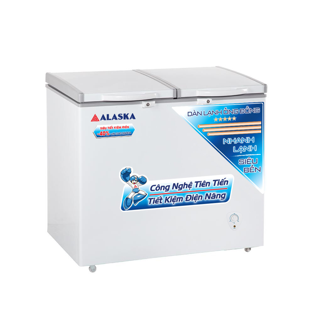 Tủ đông Alaska 350 lít BCD-3568C, 2 ngăn đông mát