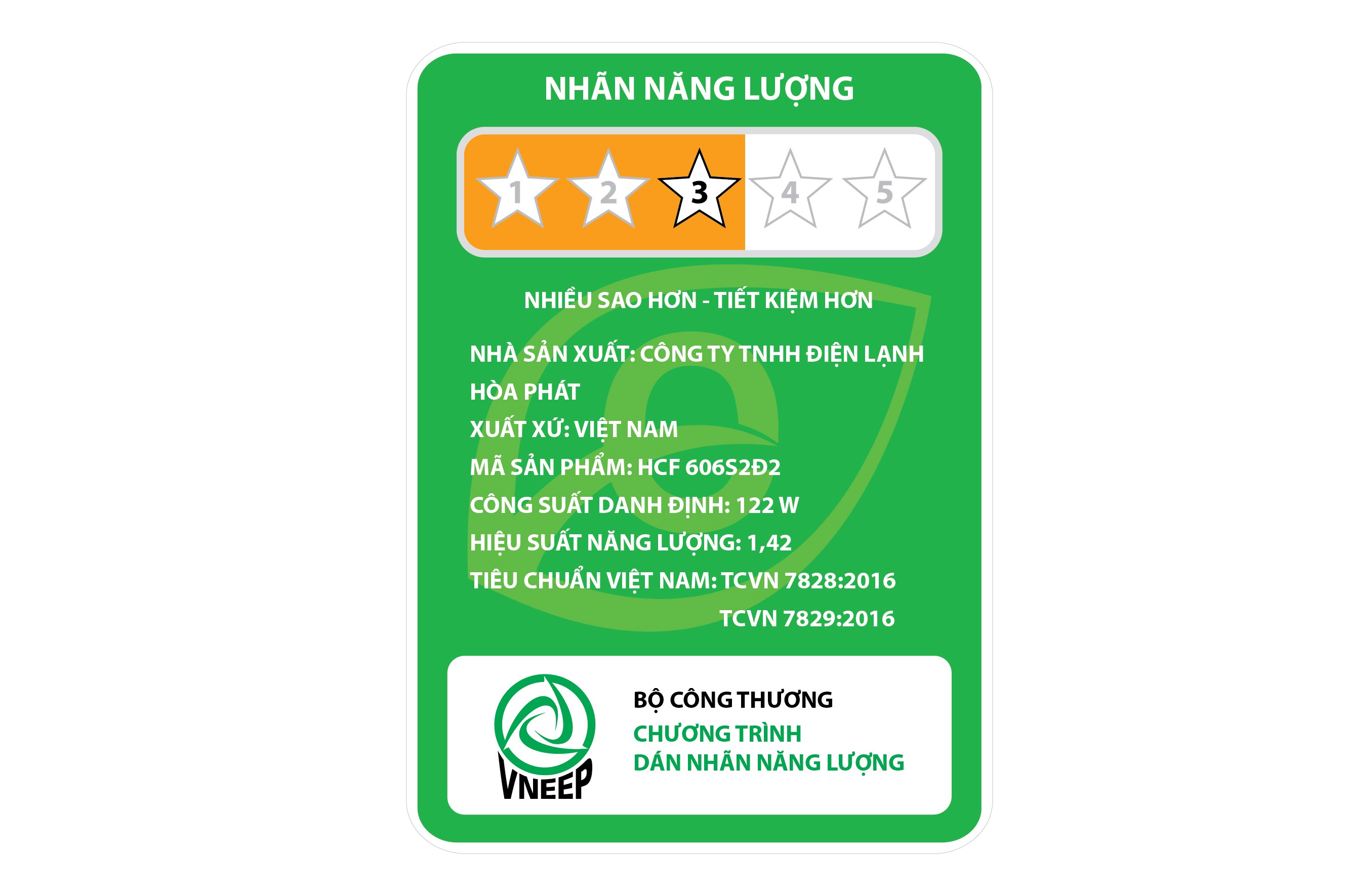 Tủ đông 245 lít Hòa Phát HCF-606S2Đ2 -  2 ngăn 2 cánh