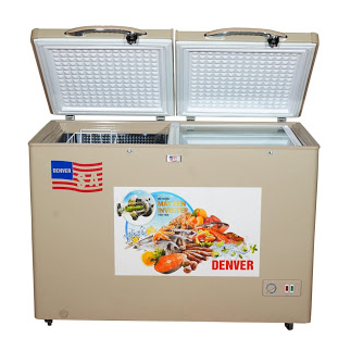 Tủ bảo quản Denver inverter AS588HDI - 2 ngăn đông mát lòng inox