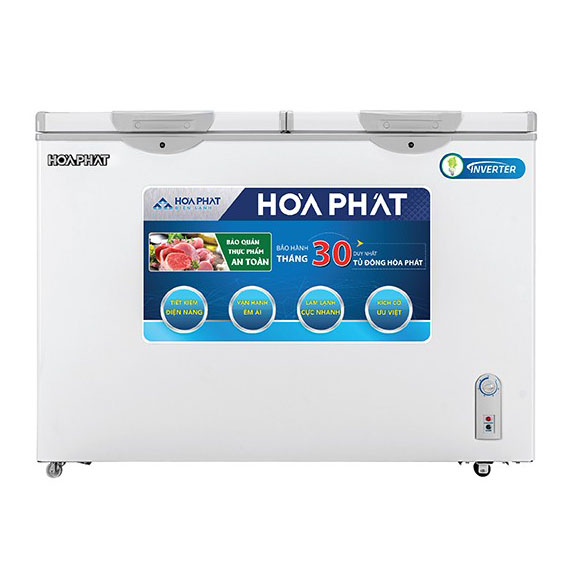 Tủ bảo quản Inverter Hòa Phát 245 lít HCFI-606S2Đ2 - 2 ngăn đông, mát