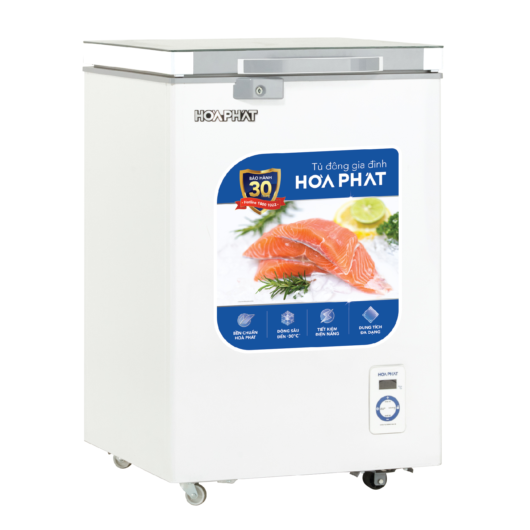 Tủ bảo quản 1 ngăn mặt kính 107L Hòa Phát HPF- AD6107.T1