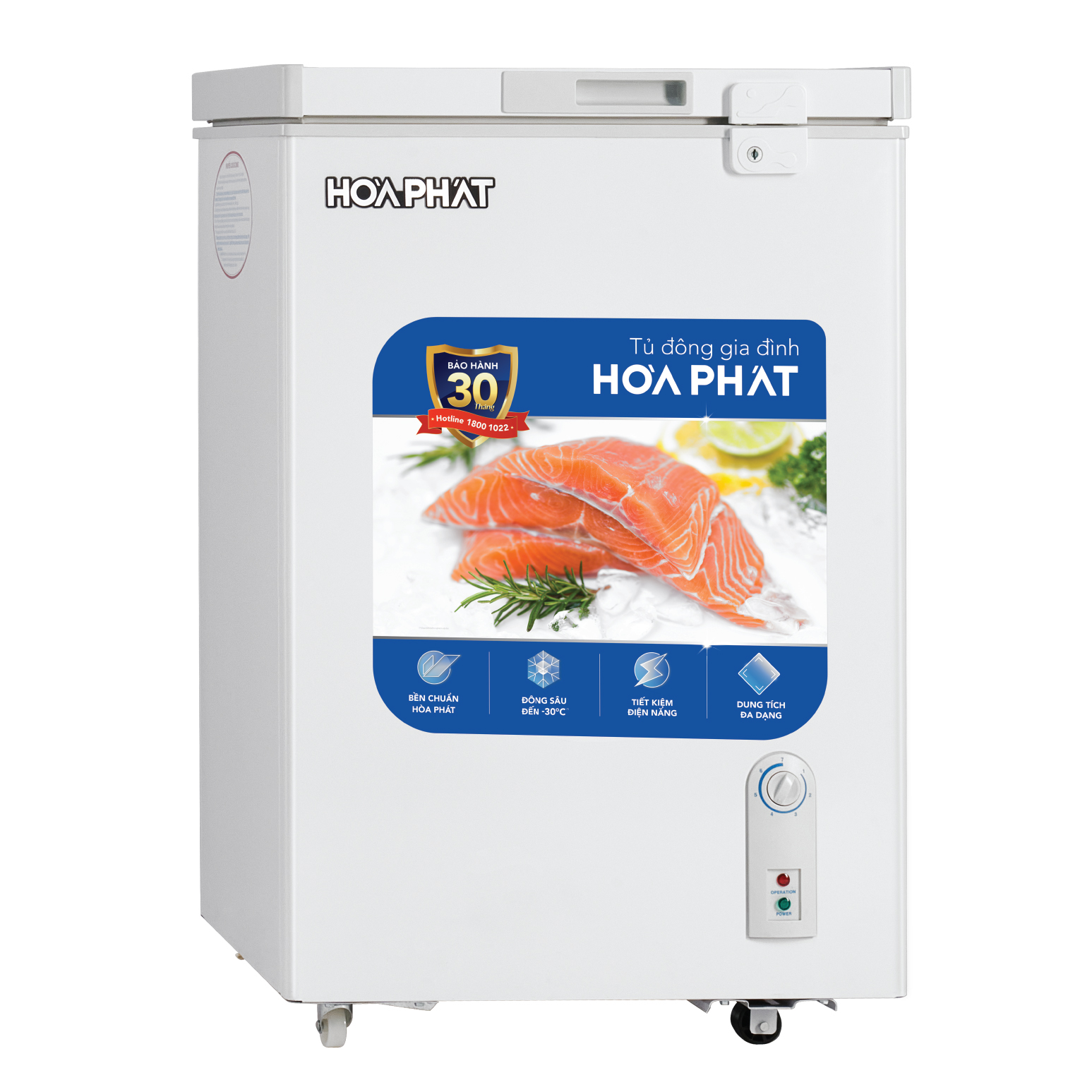 Tủ bảo quản 1 ngăn đông Hòa Phát 107L HPF-AD6107