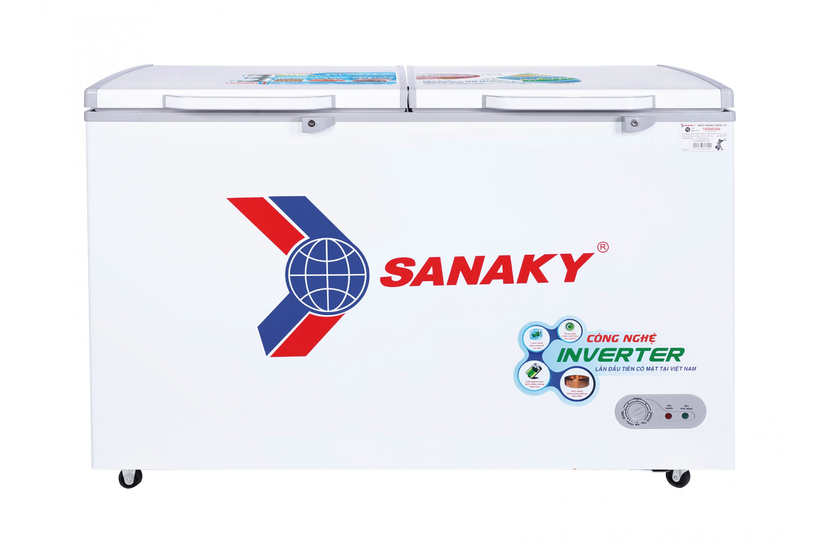 Tủ bảo quản Sanaky 500 lít VH-5699HY3, Inverter, 1 ngăn