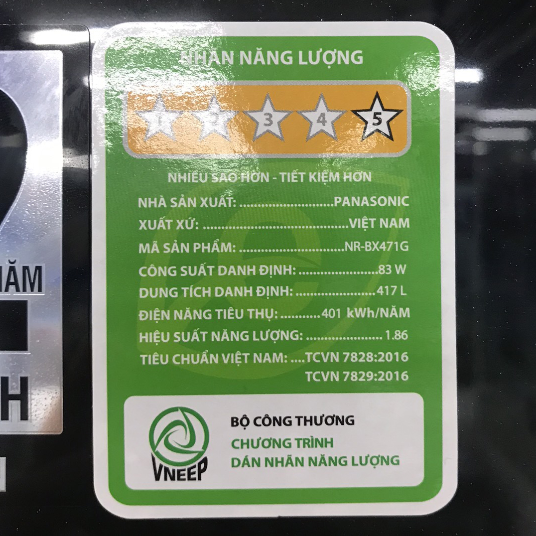 Tủ lạnh Panasonic inverter 417L NR-BX471GPKV