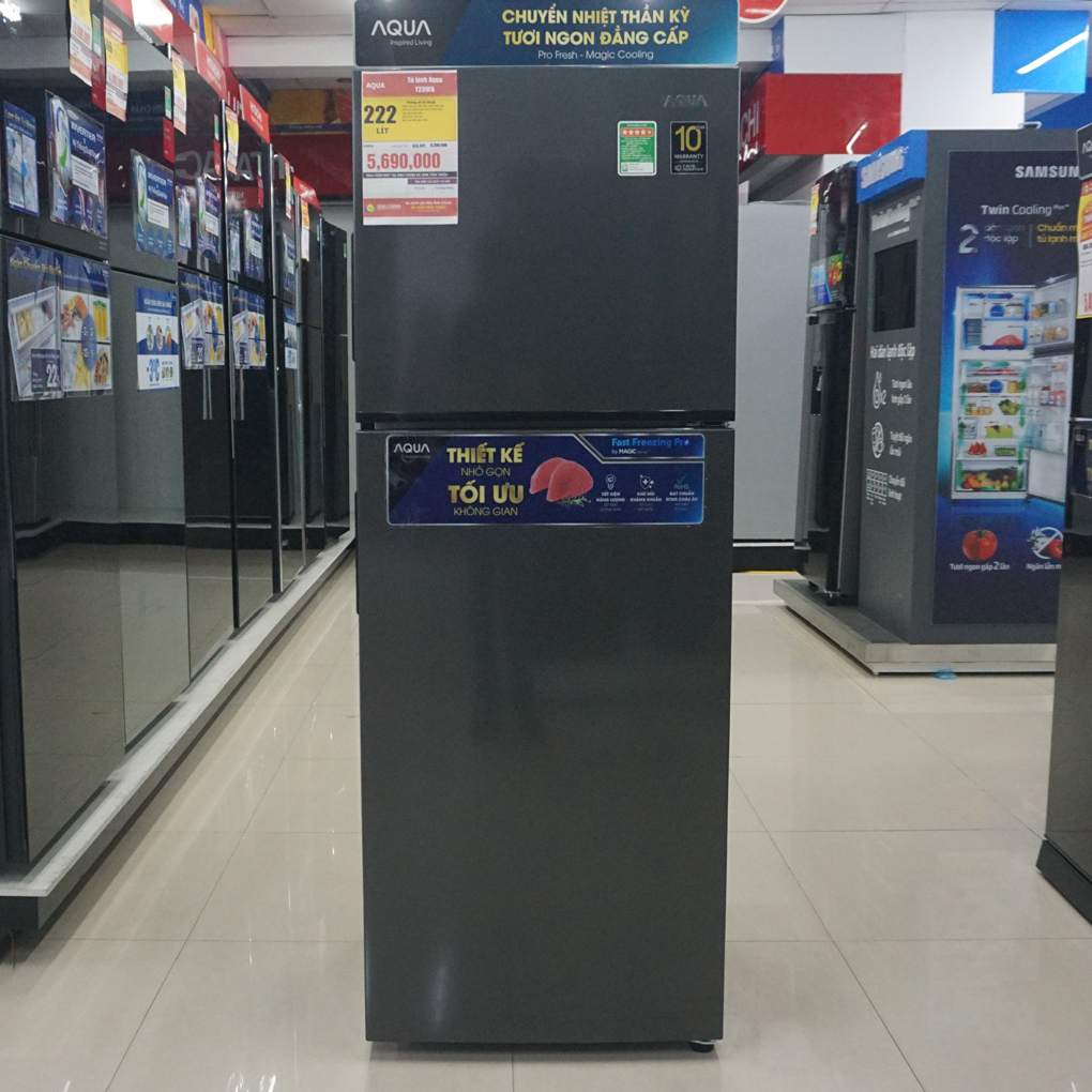 Tủ lạnh Aqua inverter 222 lít AQR-T239FA(HB)