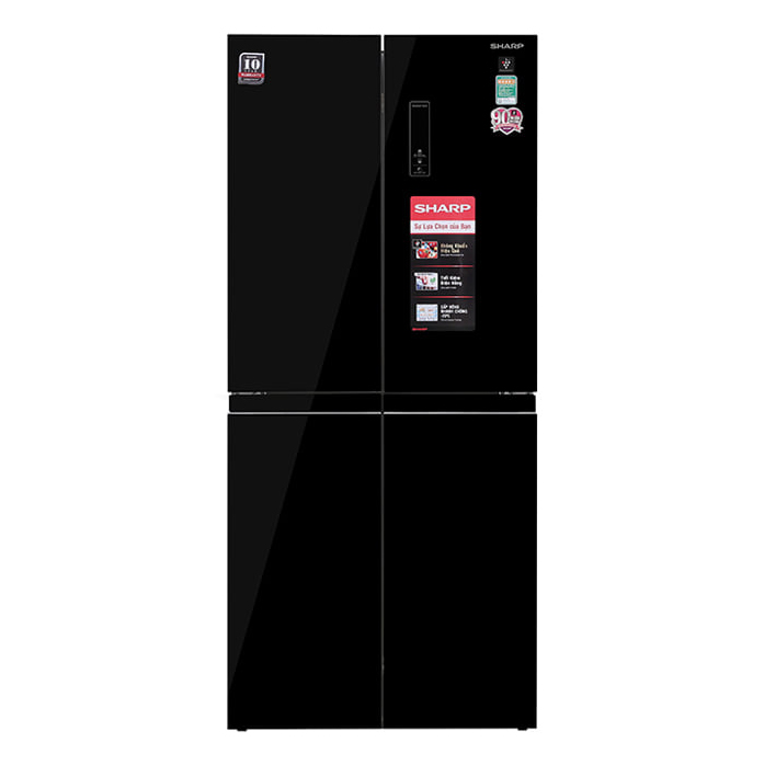 Tủ lạnh Sharp 4 cánh inverter 401L SJ-FXP480VG-BK
