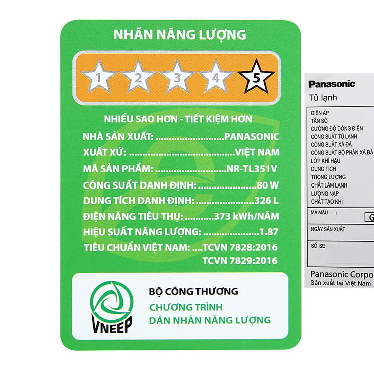 Tủ lạnh Panasonic Inverter 326 lít NR-TL351VGMV