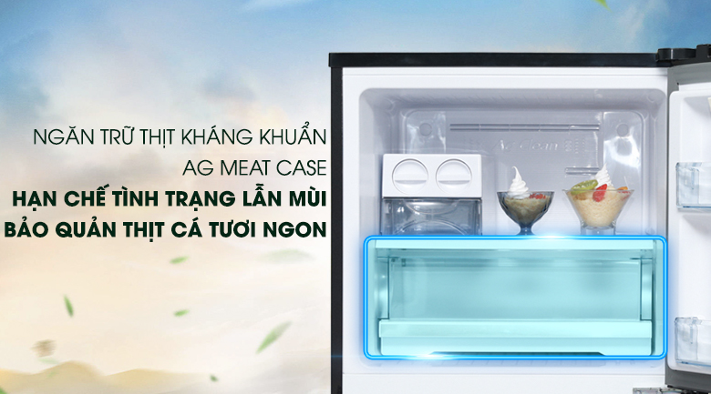 Ngăn Ag Meat Case - Tủ lạnh Panasonic Inverter 366 l&iacute;t NR-BL381WKVN